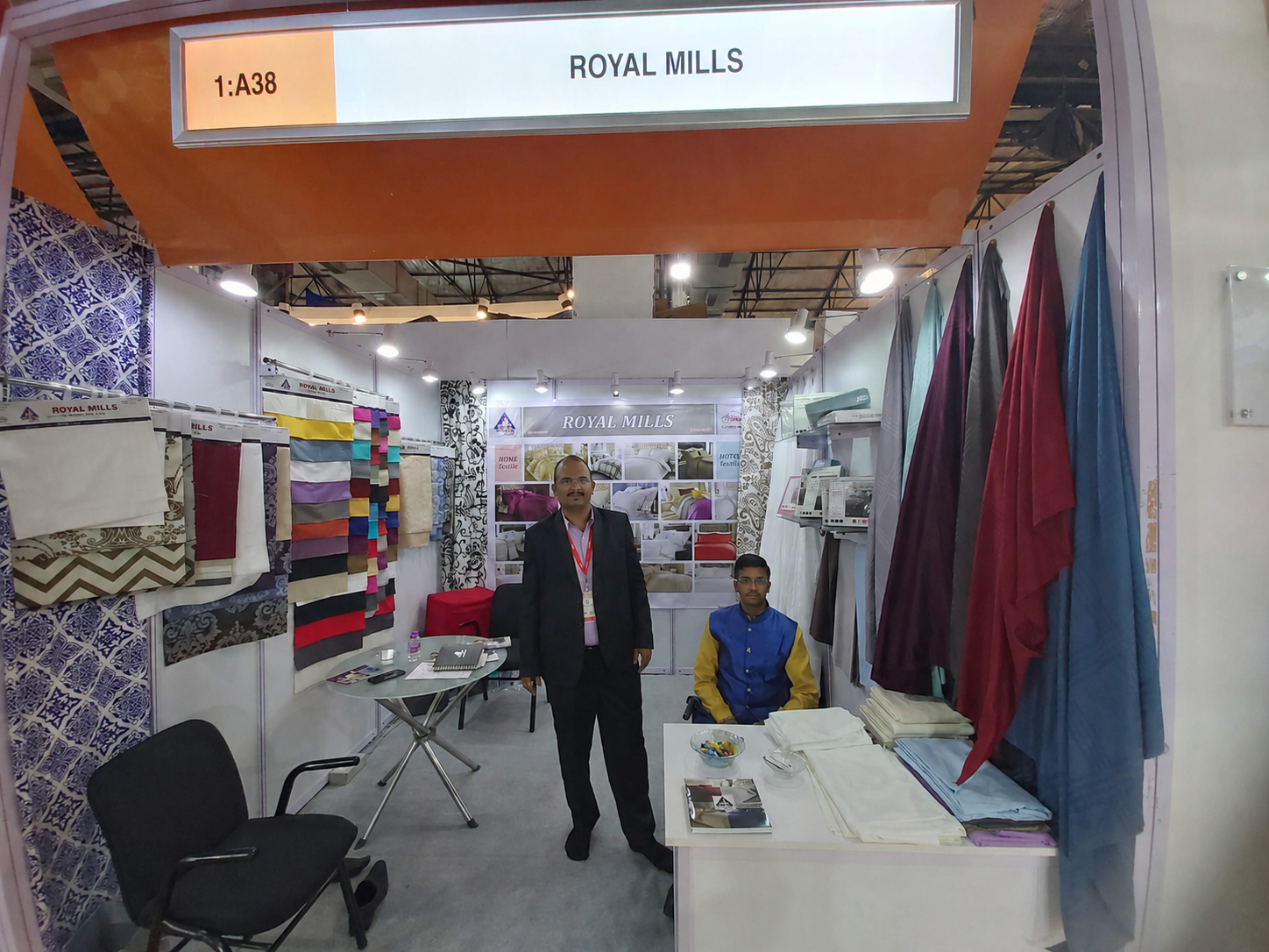 Royal Mills booth at Heimtextil Frankfurt textile trade fair